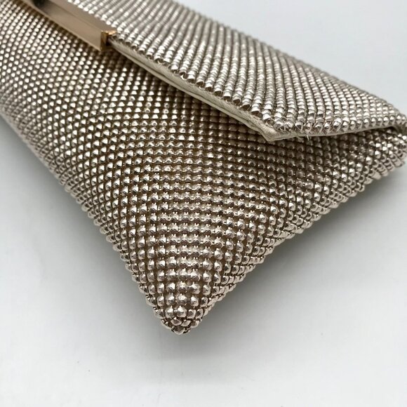 I.N.C. International Concepts Gold Mesh Hether Convertible Clutch - Picture 7 of 11